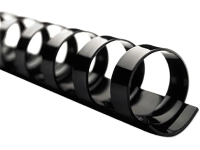 GBC GBC 4200010 CombBind Spines 1-1/2" 330 Sheet Black 100/Box — product photo
