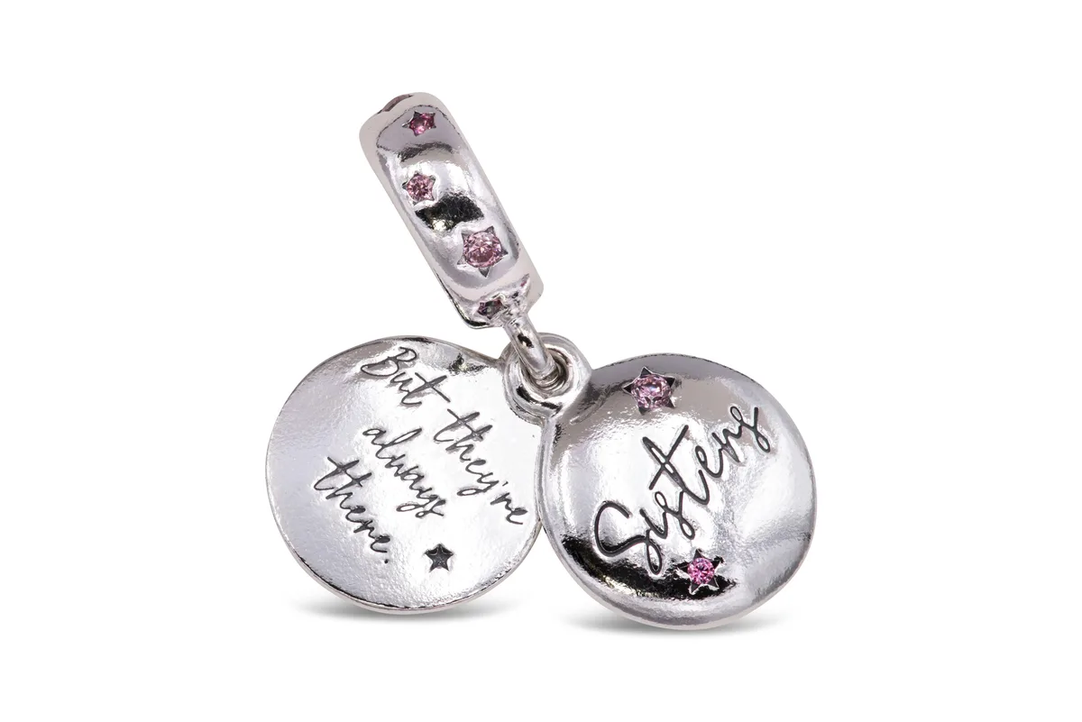 PANDORA PANDORA Forever Sisters Charm Sterling Silver — product photo