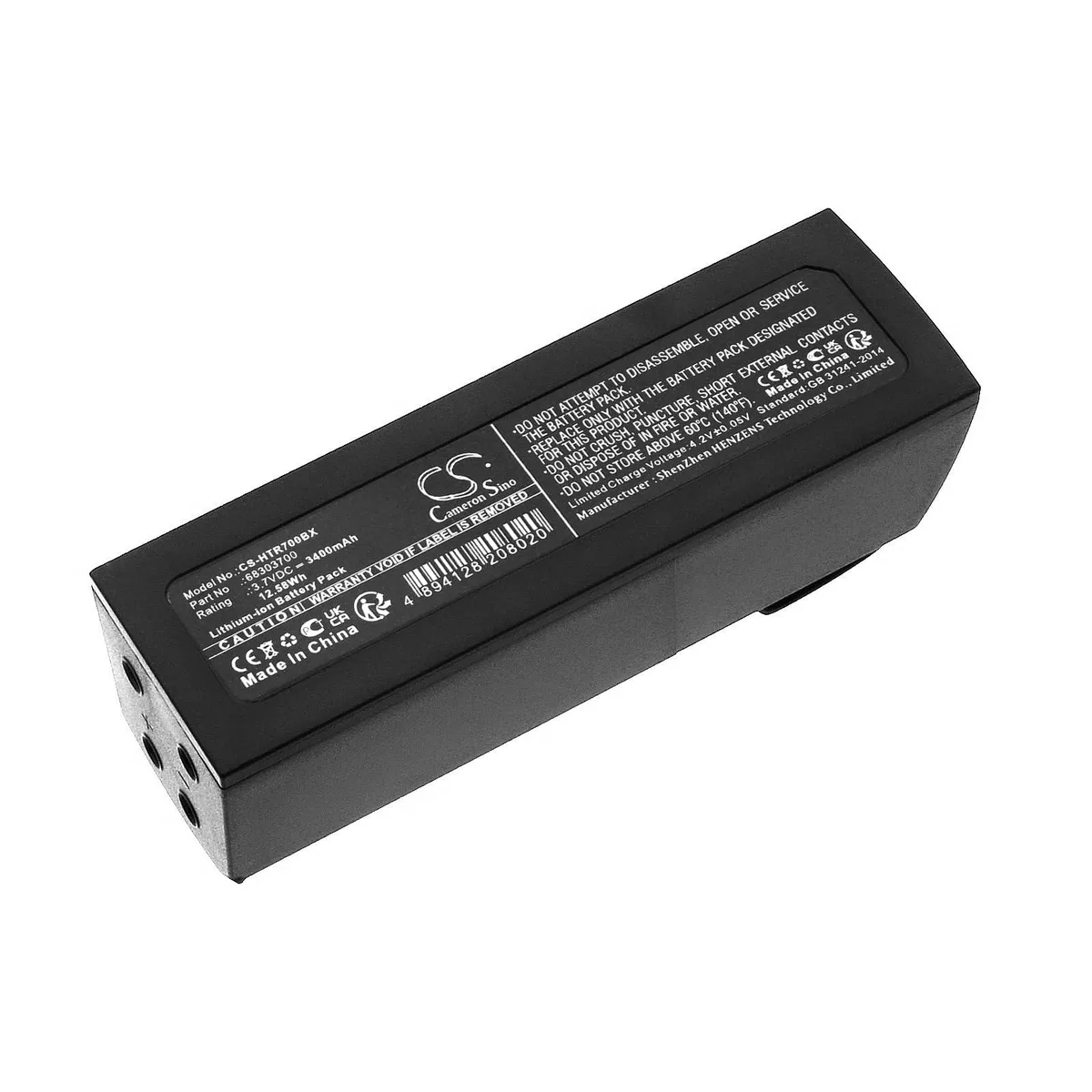  Cameron Sino Battery for Hetronic ERGO-S 68303700 3400mAh 12.58Wh — product photo