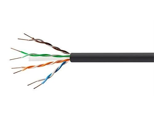 Monoprice Inc. Monoprice Inc. 112732 Cat6 Ethernet Bulk Cable 1000 Feet Black 23AWG 550MHz CMX Solid Pure Bare Copper — product photo