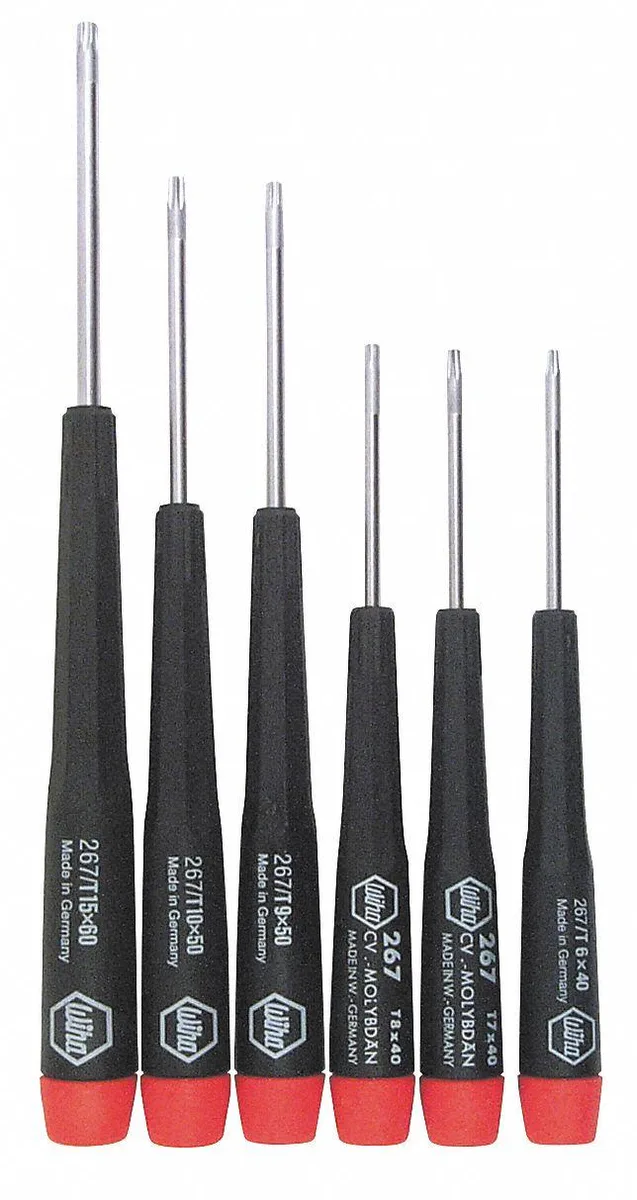 Wiha Tools Wiha Tools 26790 Torx Precision Screwdriver Set 6 pcs T6 T7 T8 T9 T10 T15 — product photo