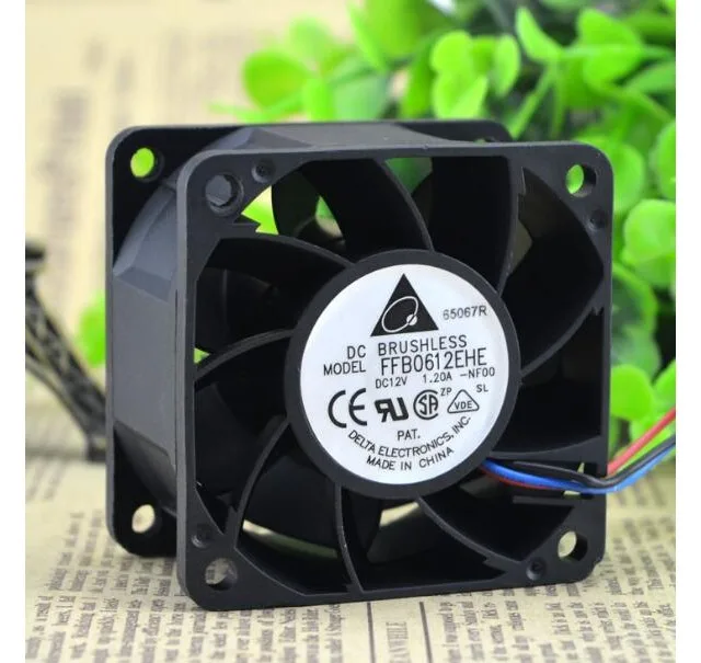 Fans Fans FFB0612EHEBearing 60×60×38 mm 12 V 1.20 A 8000 RPM 50.15 CFM 1.42 mm H₂O 54.5 dBA case fan — product photo
