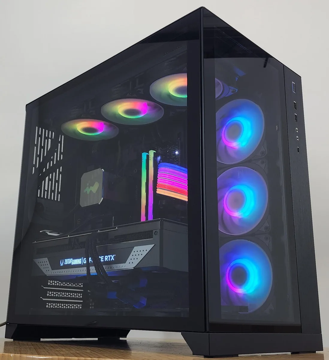 Custom Custom Ryzen 7 9800X3D 32GB DDR5 2TB NVME RTX 4070 Ti SUPER Gaming PC — product photo