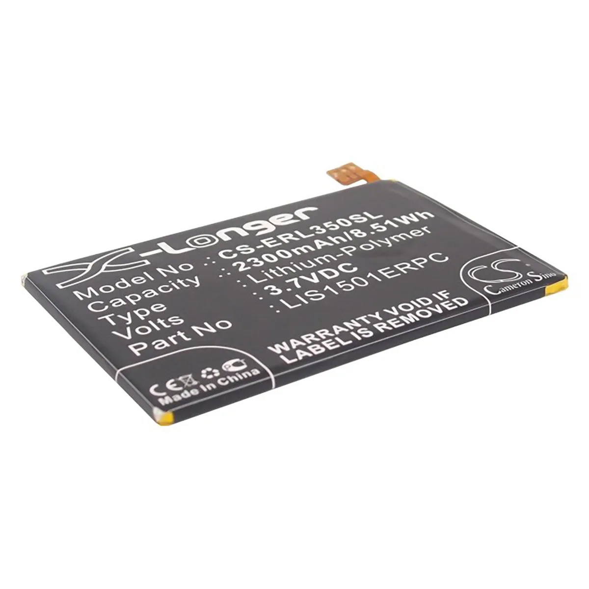 Cameron &amp; Co Cameron &amp; Co DS-CS-ERL350SL cell phone battery 3.7V 2300mAh — product photo