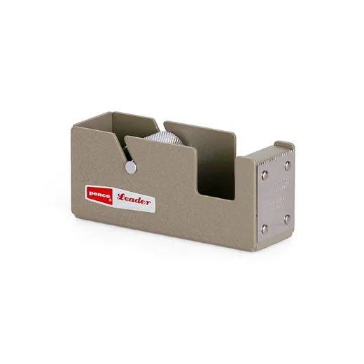 Compact steel tape dispenser in ivory, wall-mountable