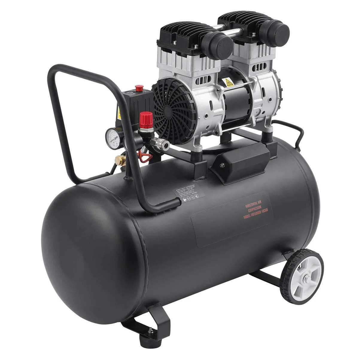 VEVOR VEVOR 15 Gallon 2HP 5.3 CFM 125 PSI 78dB Oil-Free Air Compressor — product photo