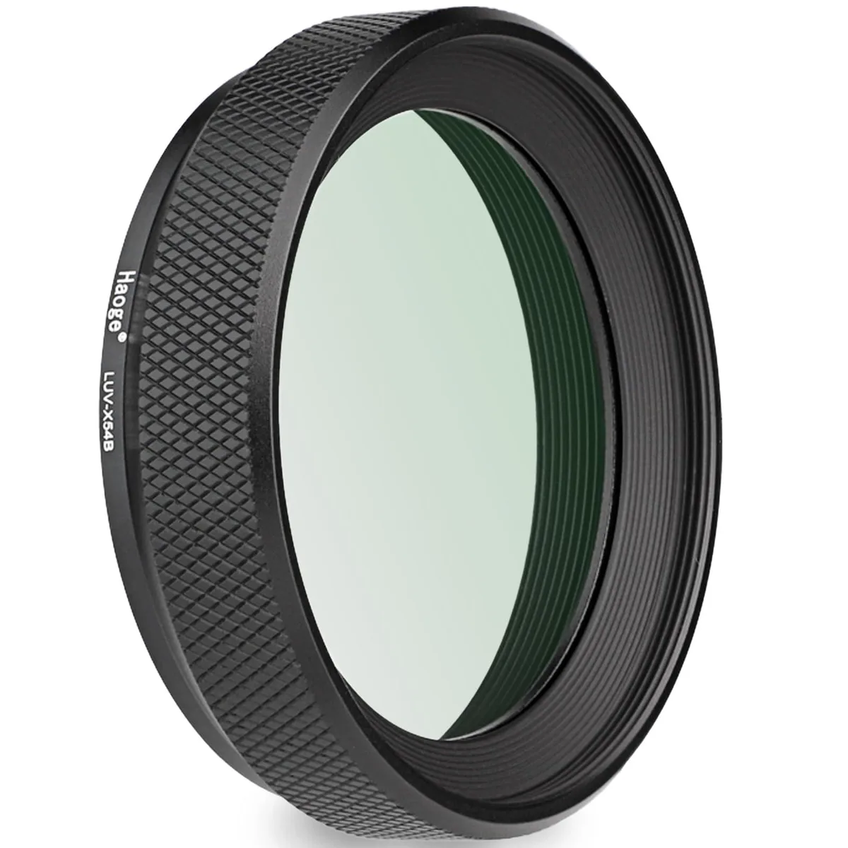  Haoge LUV-X54B 2-in-1 Lens Hood &amp; UV Filter 52mm for Fujifilm X100VI/X100V — product photo