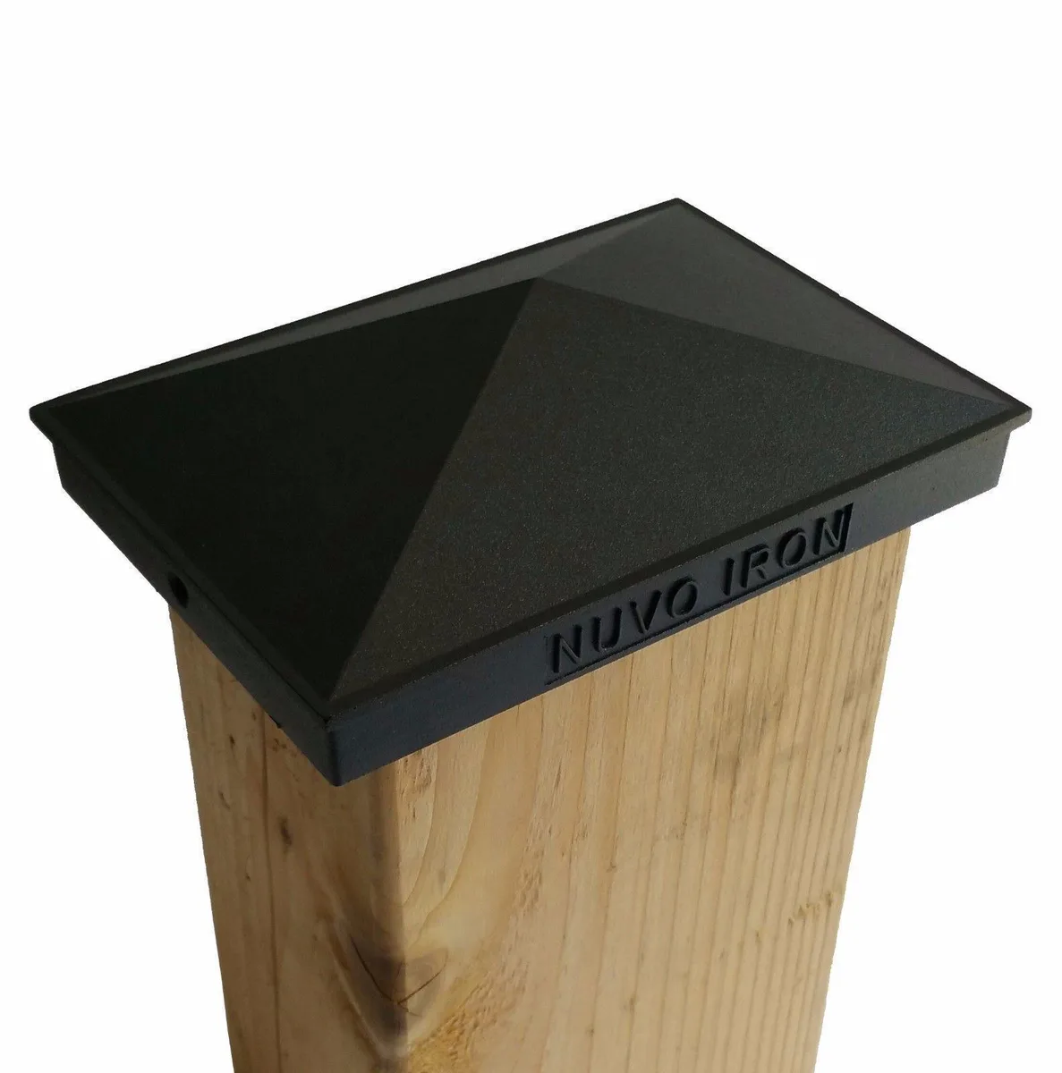 Nuvo Iron Nuvo Iron Pyramid Post Cap 3.5" x 5.5" Black — product photo