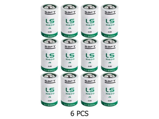 SAFT SAFT LS33600 3.6V D 17000mAh lithium dry cell battery 12-pack — product photo