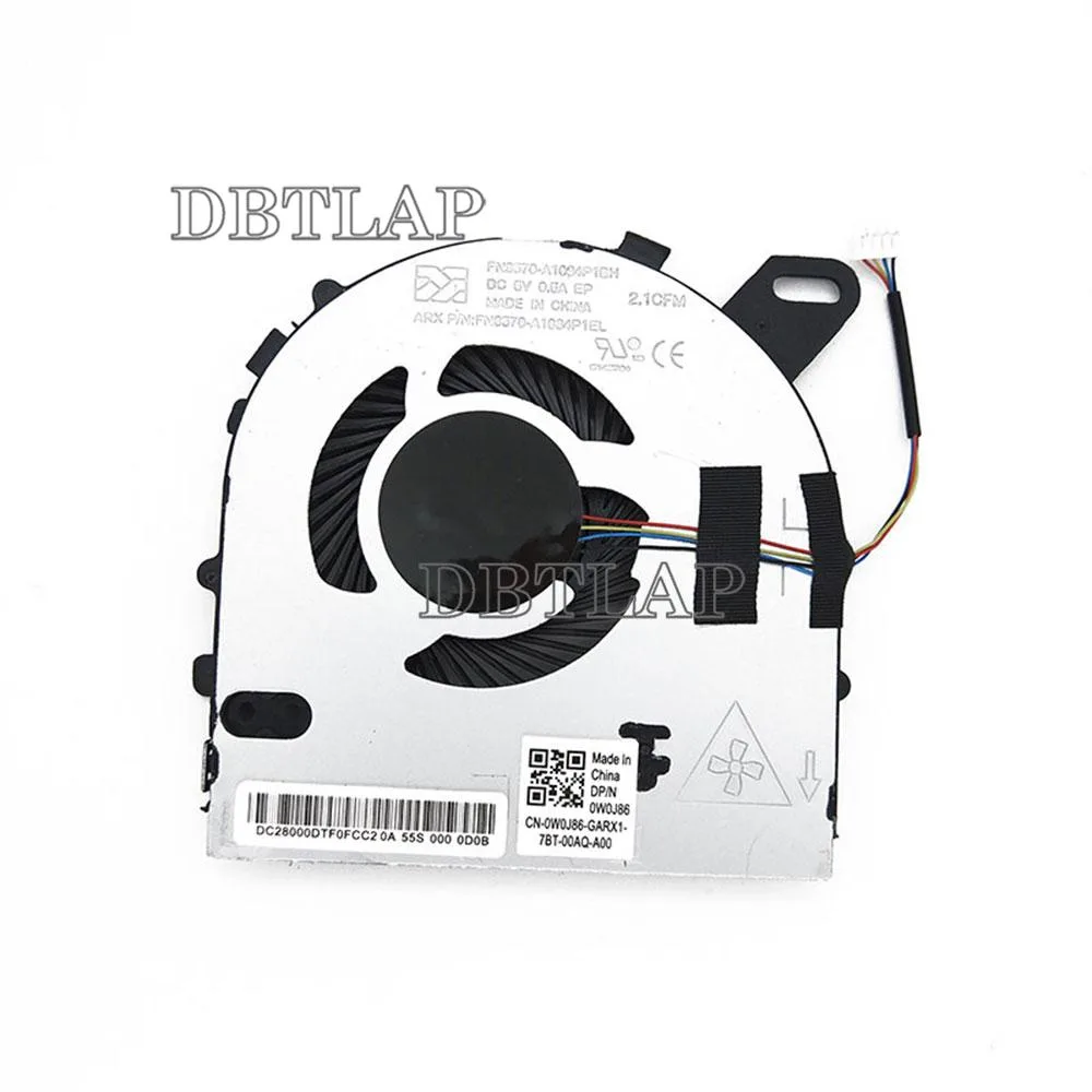 DBTLAP DBTLAP CPU Fan for Dell Inspiron 7560 V5468 V5568 CN-0W0J85 laptop cooling pad — product photo