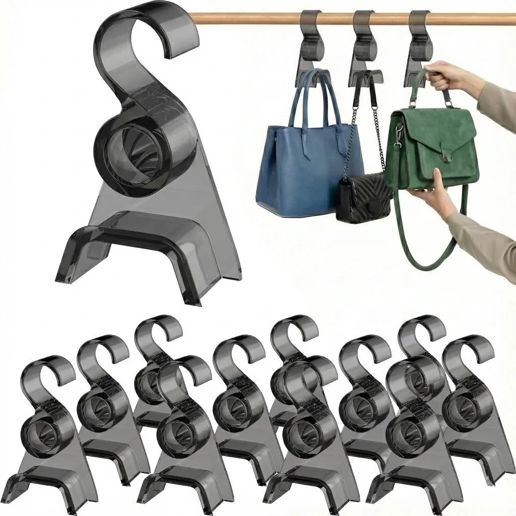 Vandue Corporation Vandue Corporation Wide Arch Acrylic Handbag Hanger Black 12 — product photo