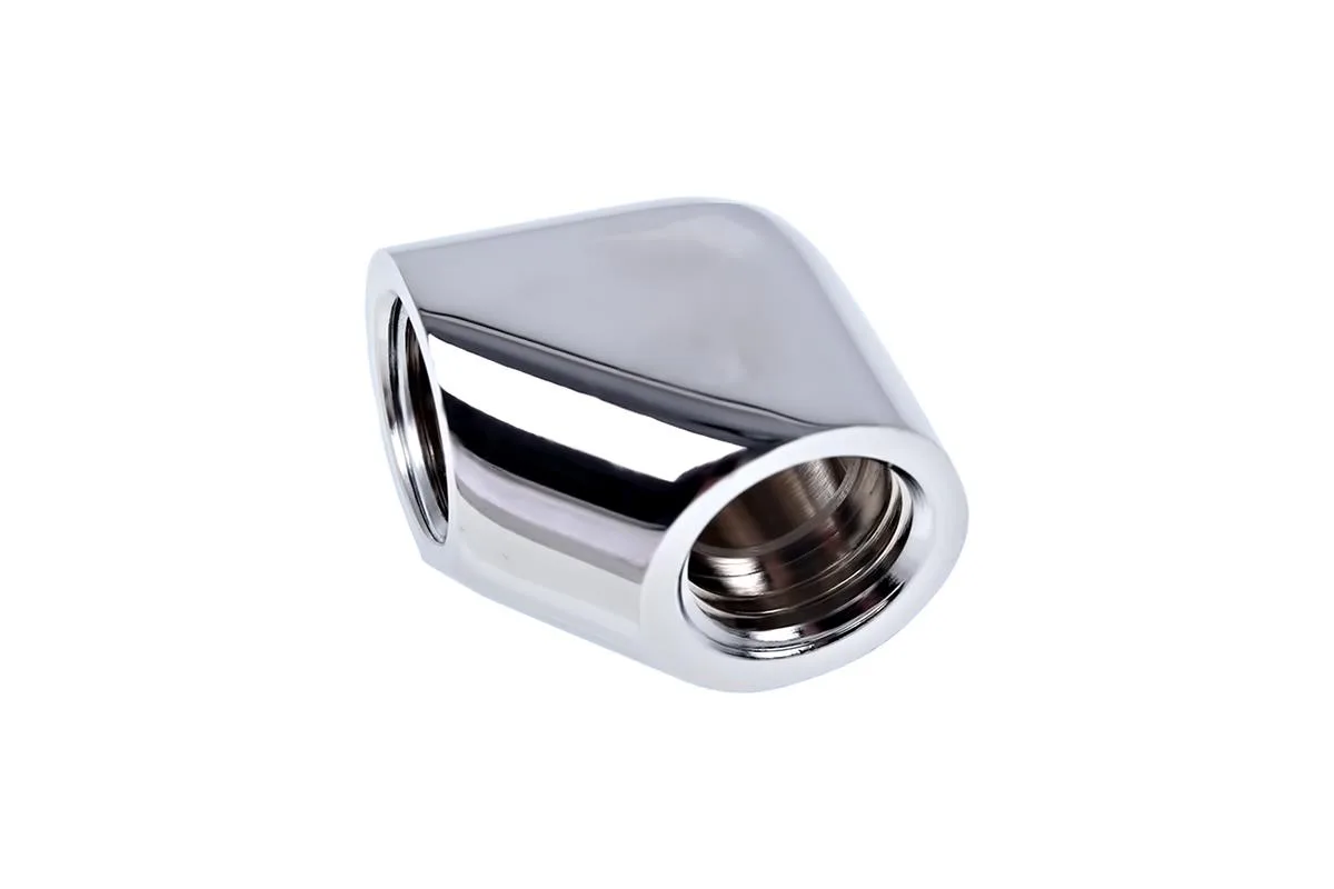 Alphacool Alphacool Eiszapfen G1/4" 90° Female-Female L-Connector Chrome 17259 — product photo
