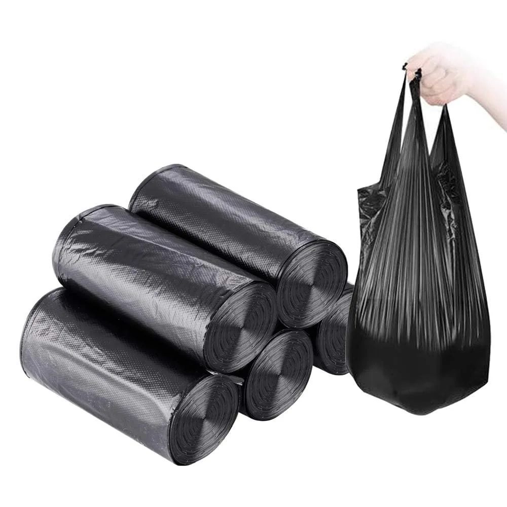 BAIYEUSO 100 PCS 4 Gallon Black Garbage Bags 46x60 cm — product photo