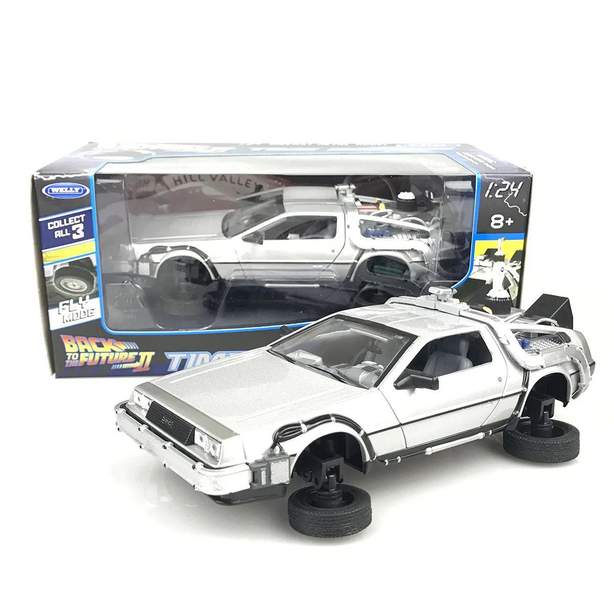 WELLY WELLY 22441FV 1:24 DeLorean DMC Fly Mode vehicle — product photo