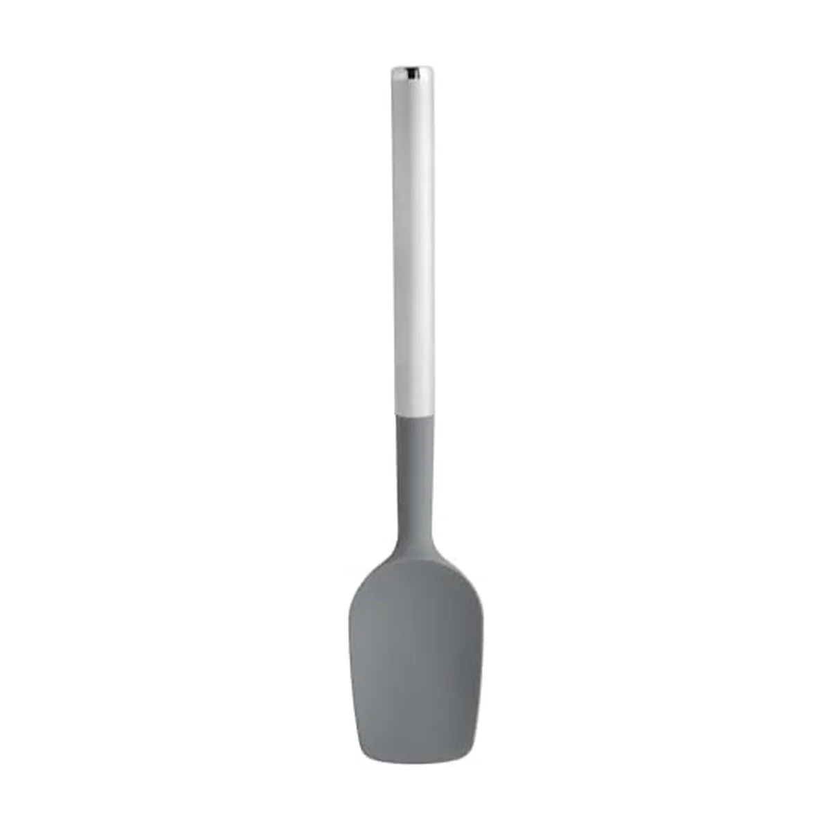 Spoon spatula with silicone head and stainless steel handle, 12in