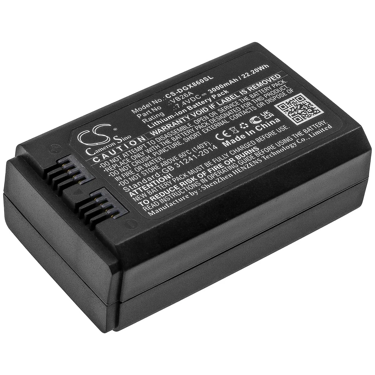 Cameron &amp; Co Cameron &amp; Co DS-CS-DGX860SL 7.4V 3000mAh 22.20Wh standard battery — product photo