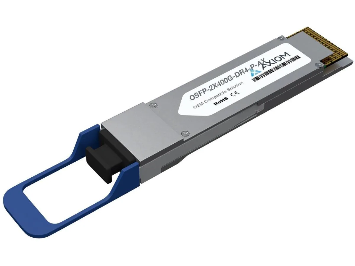 Axiom Axiom OSFP-2X400G-DR4-P-AX 800 GBps OSFP SFP transceiver — product photo