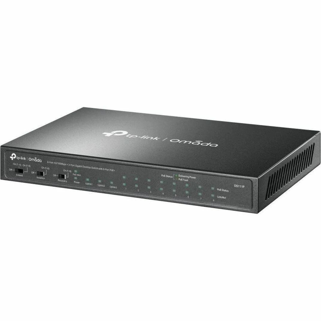 TP-Link TP-Link DS111P 8-Port 10/100Mbps + 3-Port Gigabit PoE+ Switch — product photo