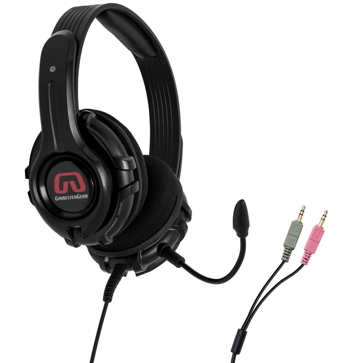 GamesterGear GamesterGear Cruiser PC200-B Wired Stereo Headset 57mm Drivers 3.5mm Detachable Mic — product photo