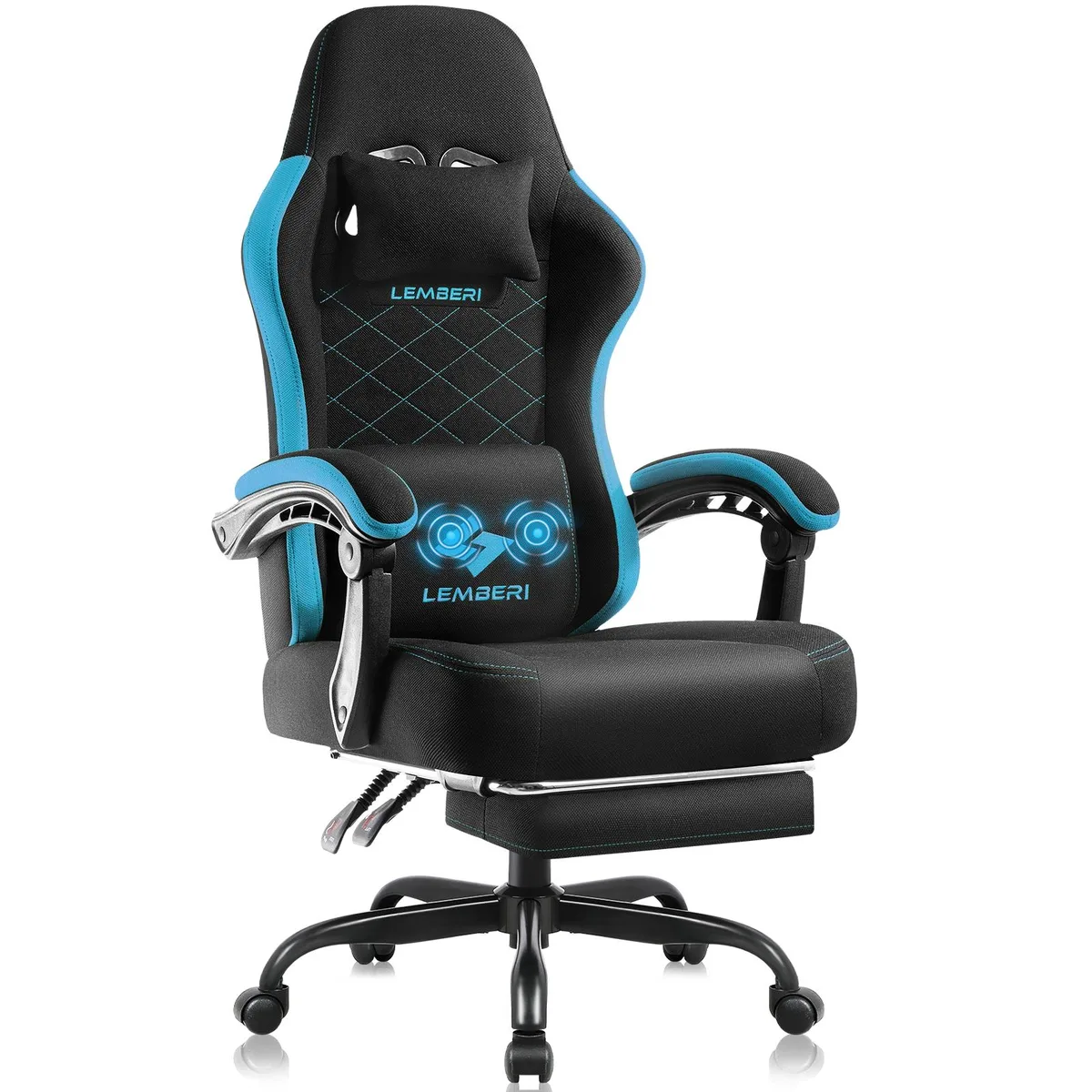Vitesse Vitesse Big and Tall Gaming Chair 300lb Blue — product photo