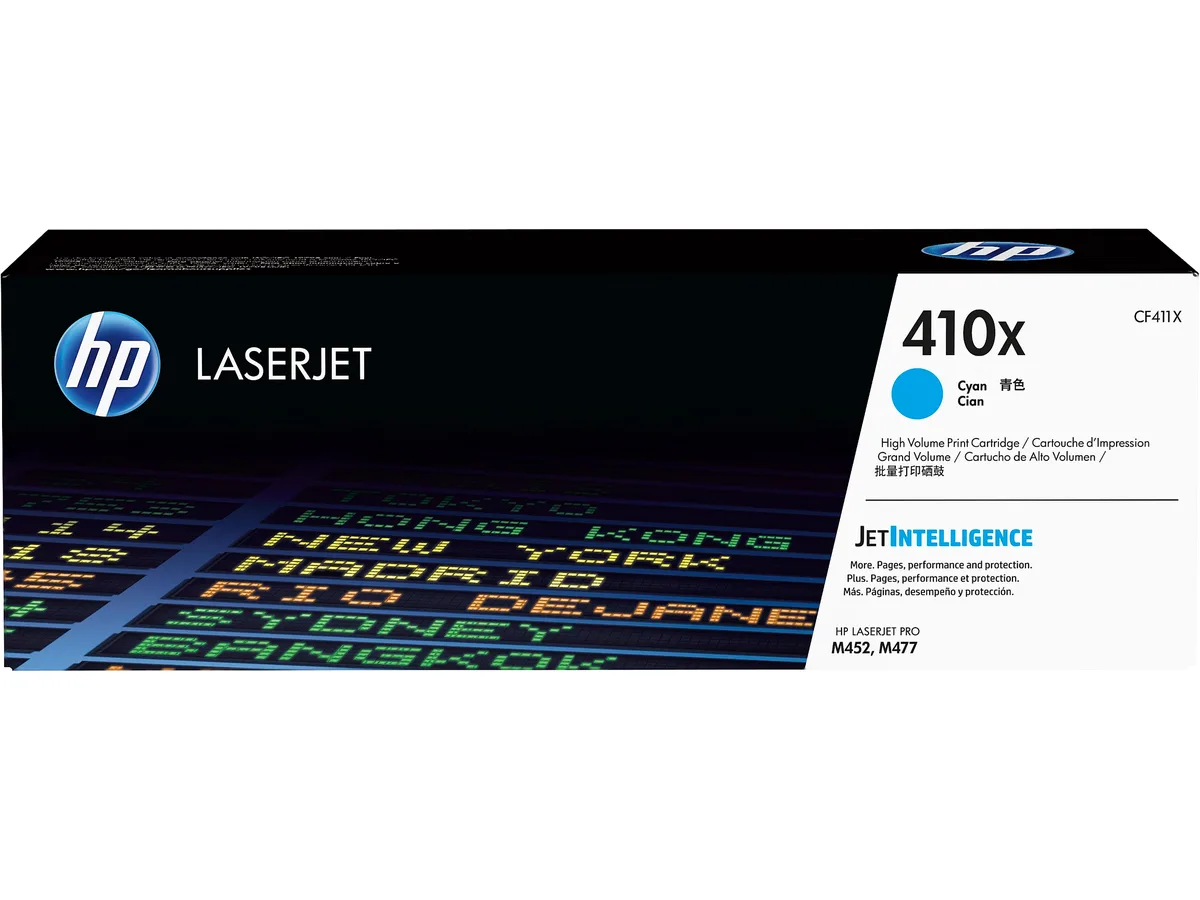 HP HP CF411X 410X High Yield Cyan Toner Cartridge 5000 Pages — product photo