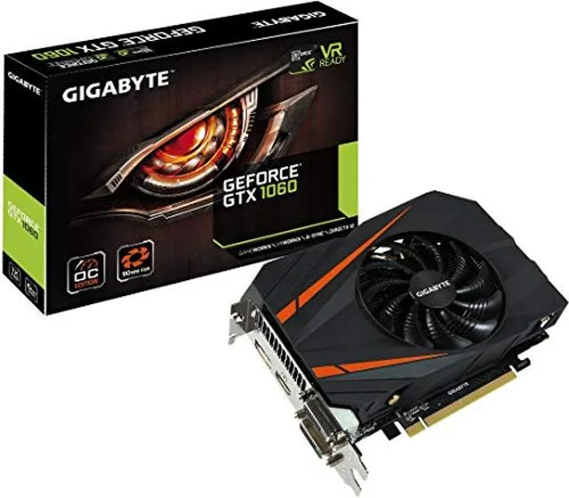 GIGABYTE GIGABYTE GeForce GTX 1060 Mini ITX OC 6GB GDDR5 graphics card — product photo