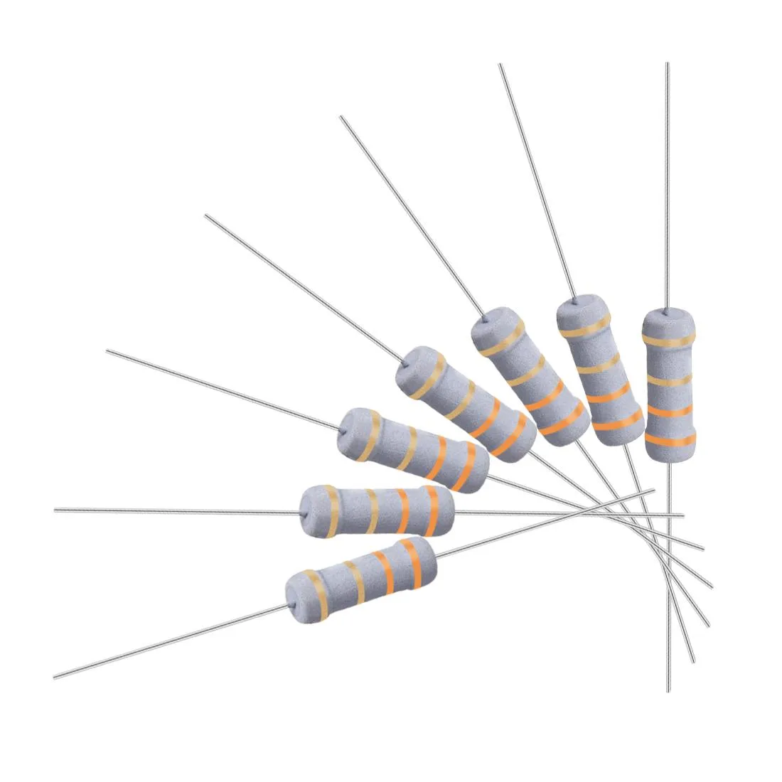 Unique-Bargains Unique-Bargains 50 Pcs Metal Oxide Film Resistor 3.3 Ohm 1W 5% Axial — product photo