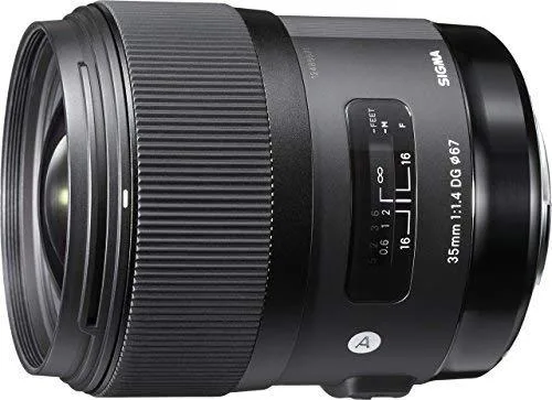 SIGMA SIGMA 35mm F1.4 DG HSM Lens for Canon (Black) 340101 — product photo