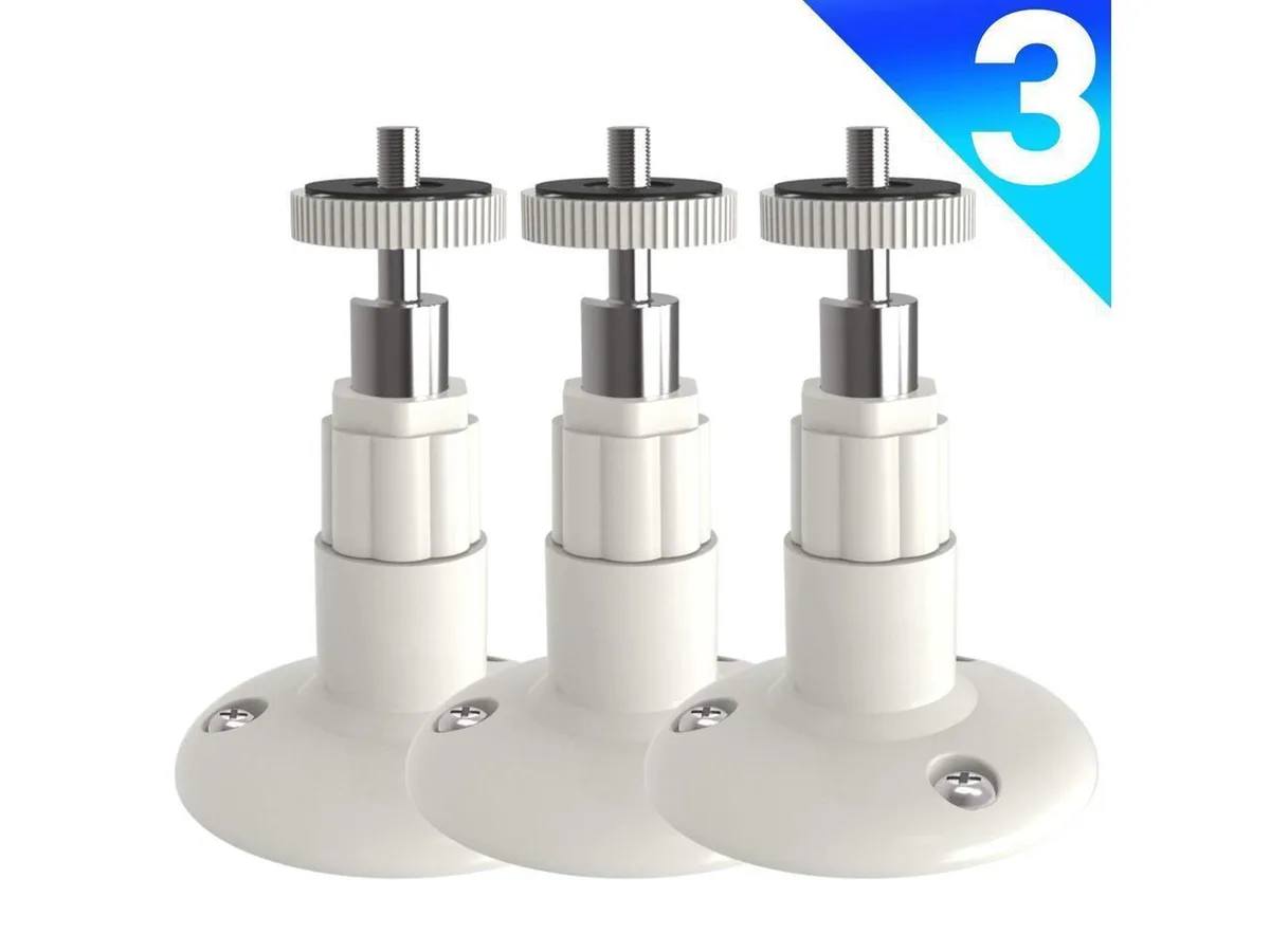 BONAEVER BONAEVER Adjustable Security Wall Mount 3 Pack White — product photo