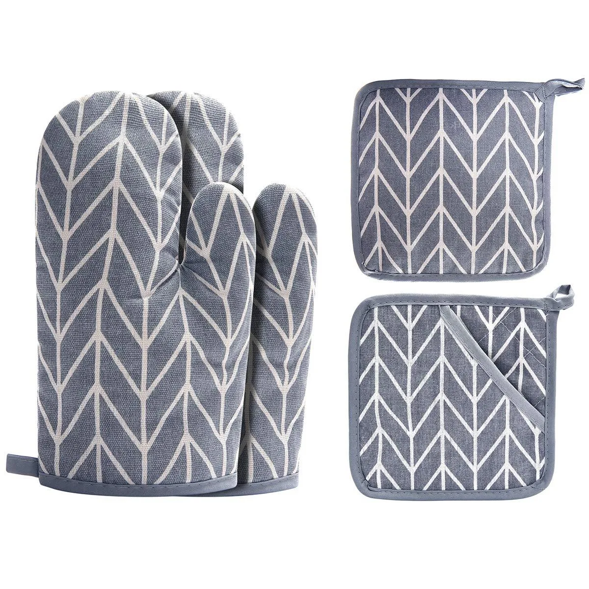  Win Change Oven Mitts 01 Grey 4-Piece Set 9.6 in x 6.7 in Mitts — product photo