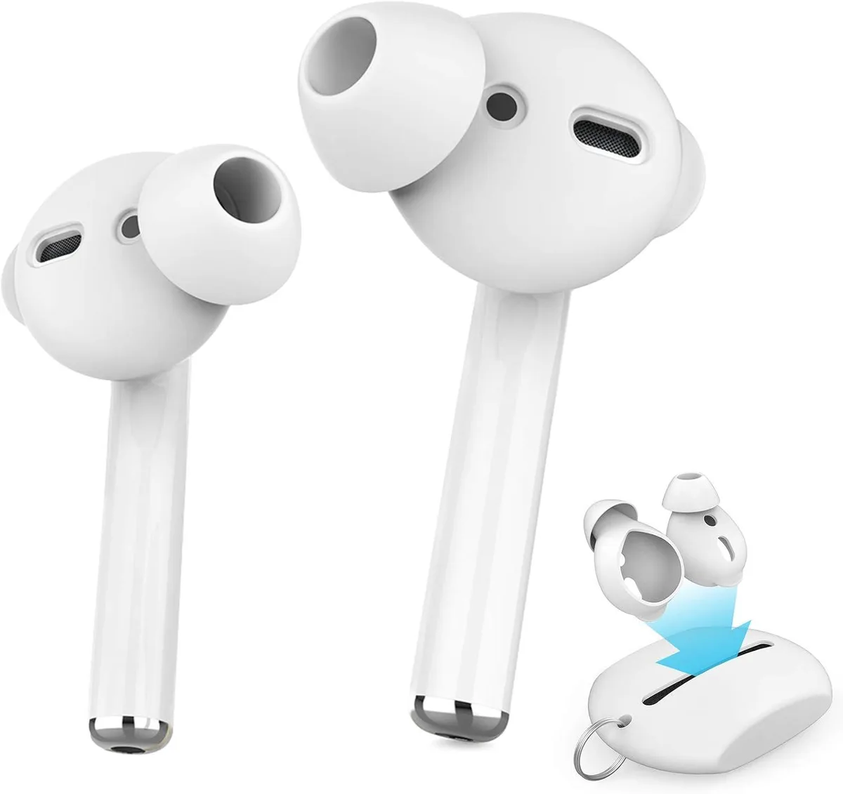 MAONO MAONO AirPods Ear Tips 3 Pairs Small White — product photo