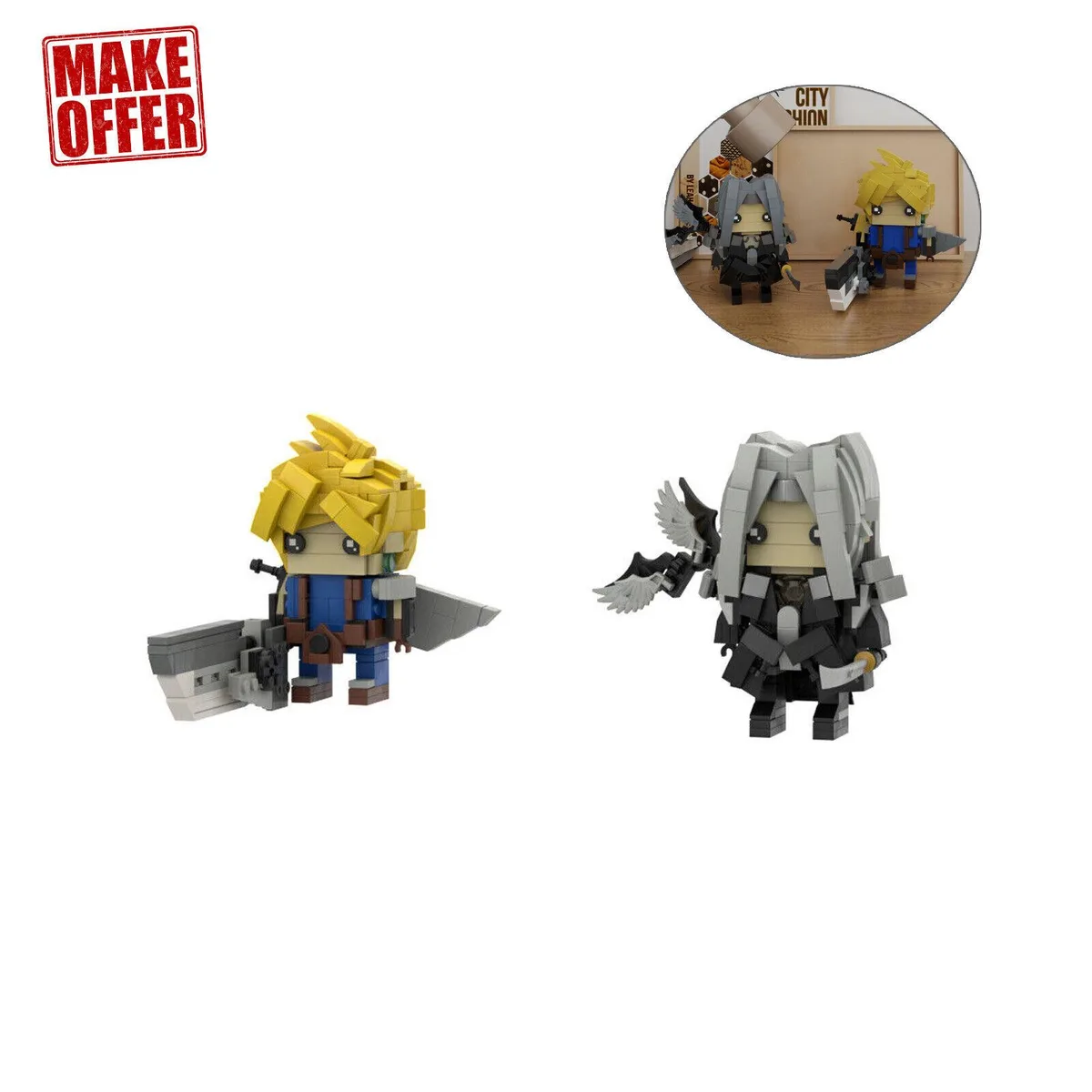 ZITIANYOUBUILD ZITIANYOUBUILD Claude &amp; Sephiroth MOC 546-Piece Building Set — product photo