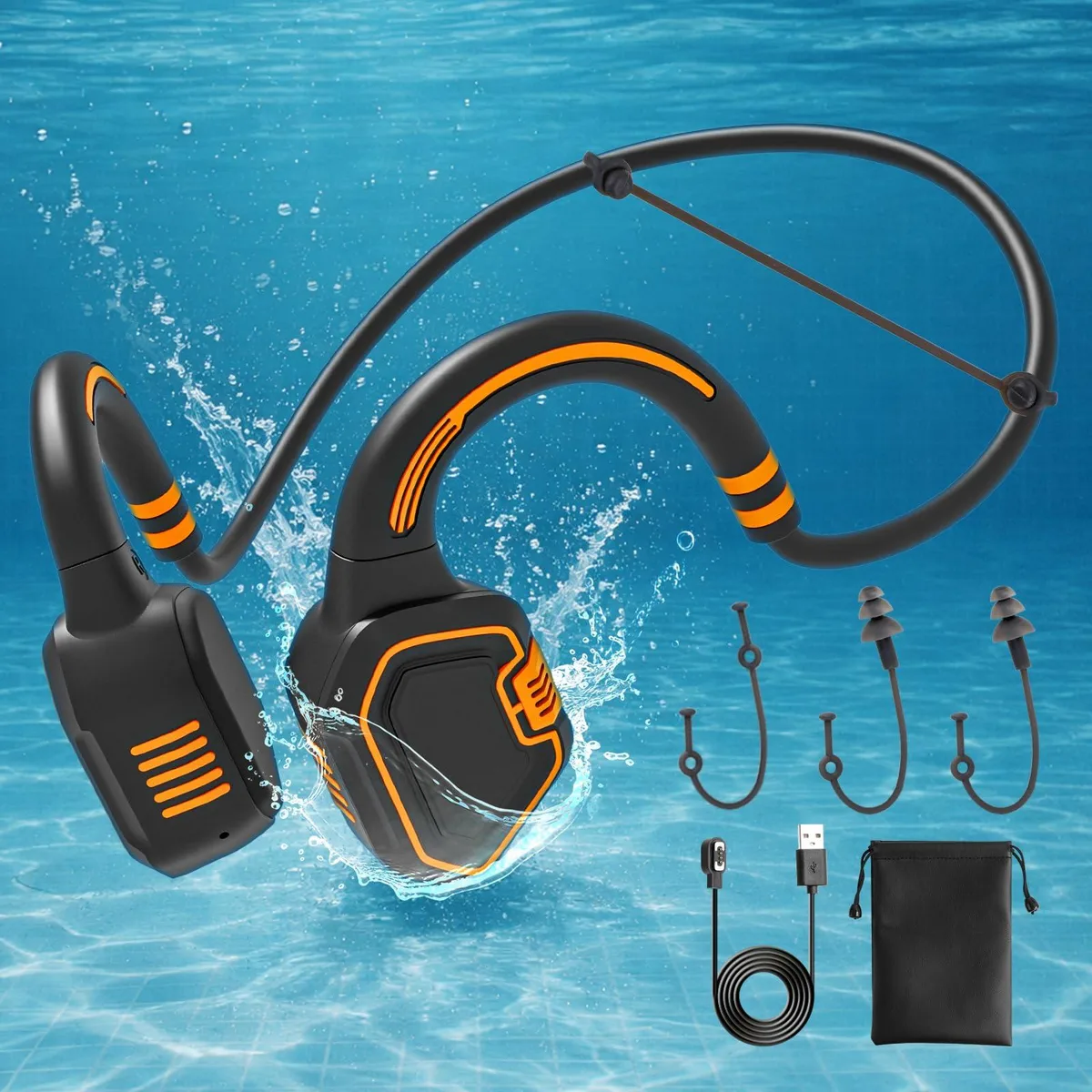  Philips WFL900/H Bone Conduction Headphones IP68 32GB Bluetooth 5.3 White — product photo