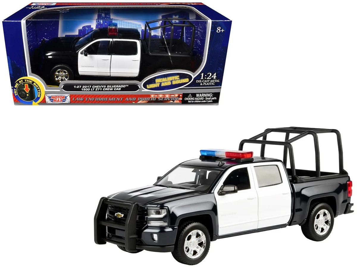 MOTORMAX MOTORMAX 2017 Chevrolet Silverado 1500 LT Z71 Crew Cab 1/27 Diecast with Lights & Sounds — product photo