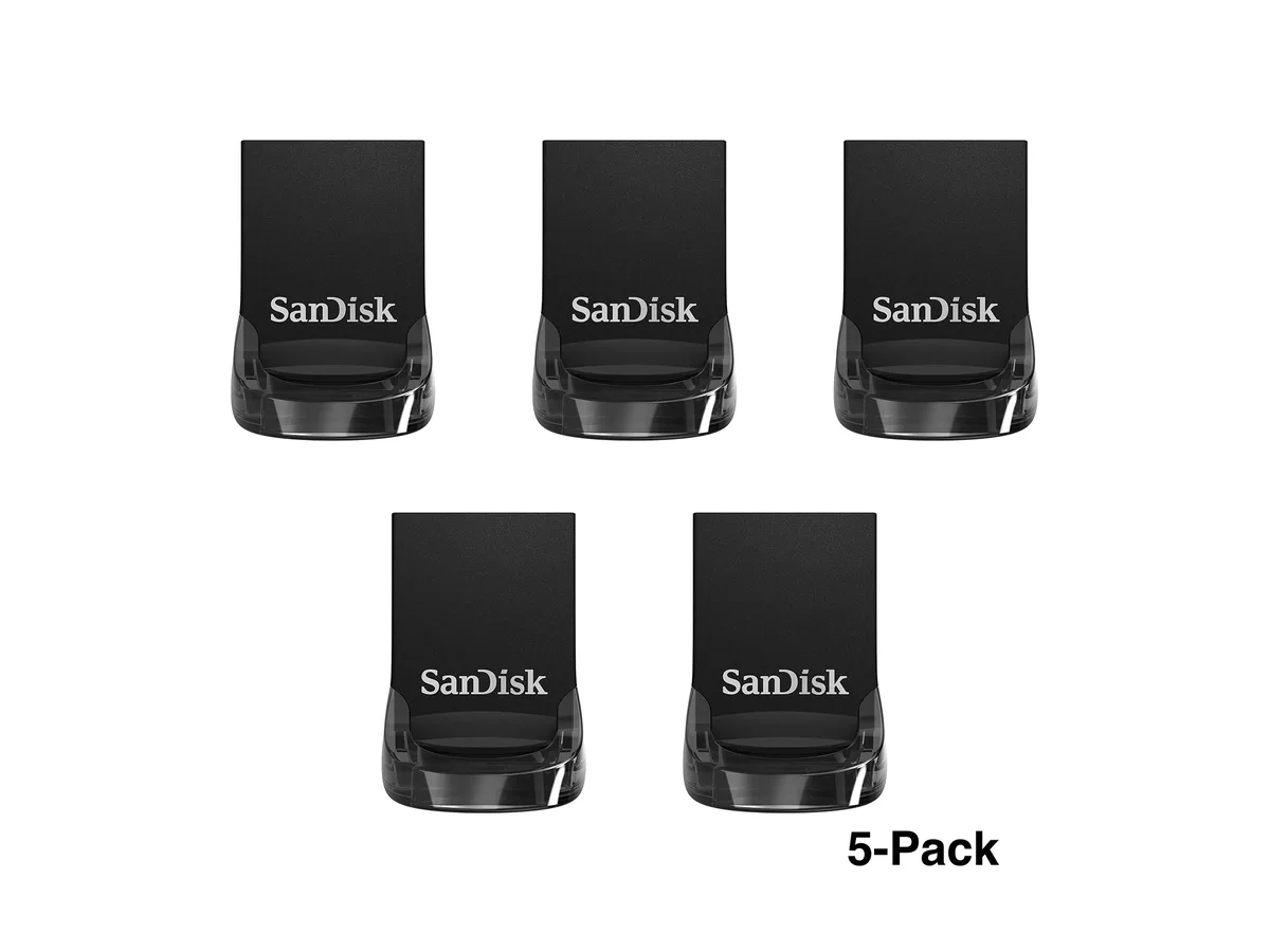 SanDisk SanDisk SDCZ430-128G-B5CT Ultra Fit USB 3.2 Gen 1 flash drive 640GB (128GB x 5) — product photo