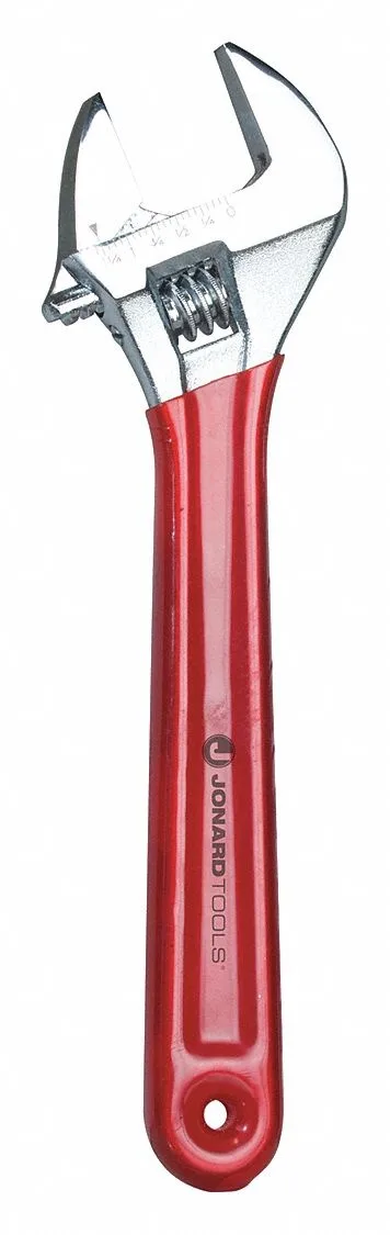 Jonard AW-10 adjustable wrench 10 inch chrome finish cushion grip