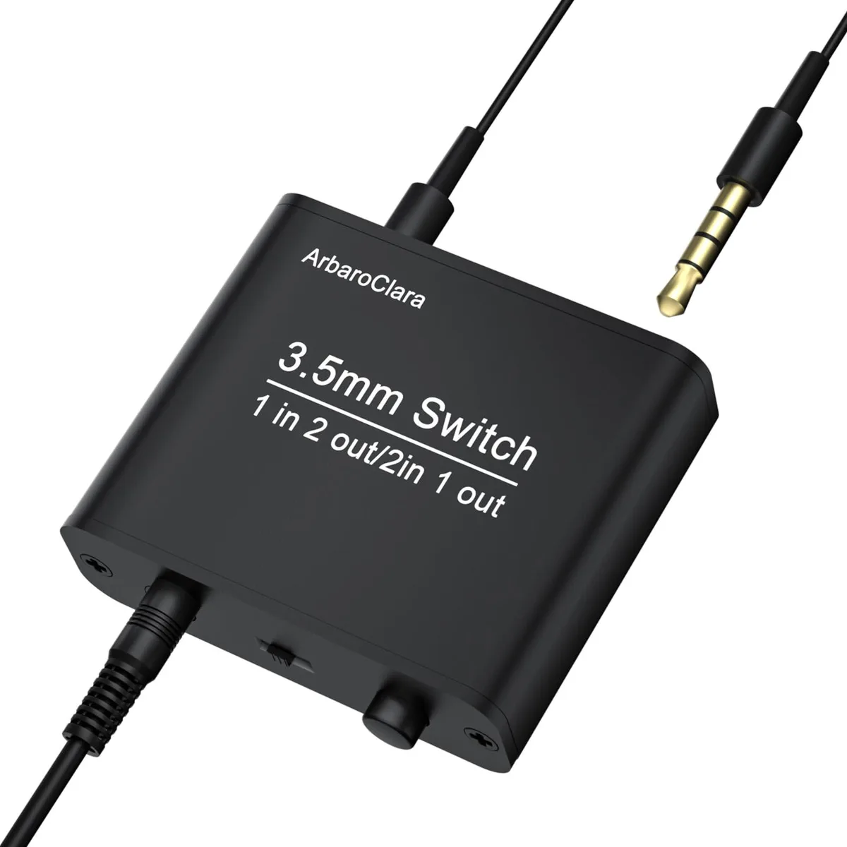  AVer AC-3.5-1X2 production switcher 3.5mm 1 in 2 out 2 in 1 out bi-directional — product photo