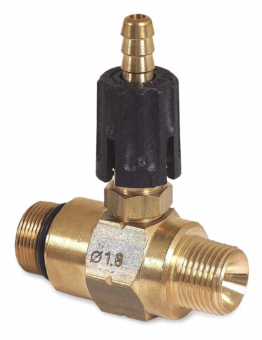 Mi-T-M adjustable detergent injector brass body