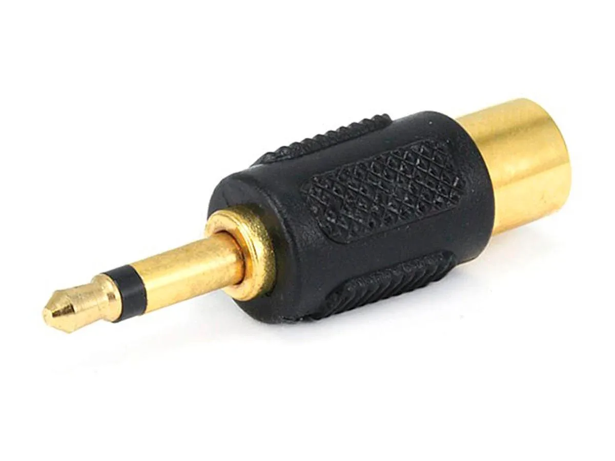 Monoprice Inc. Monoprice 107146 3.5mm TS Mono Plug to RCA Jack Adapter Gold Plated — product photo