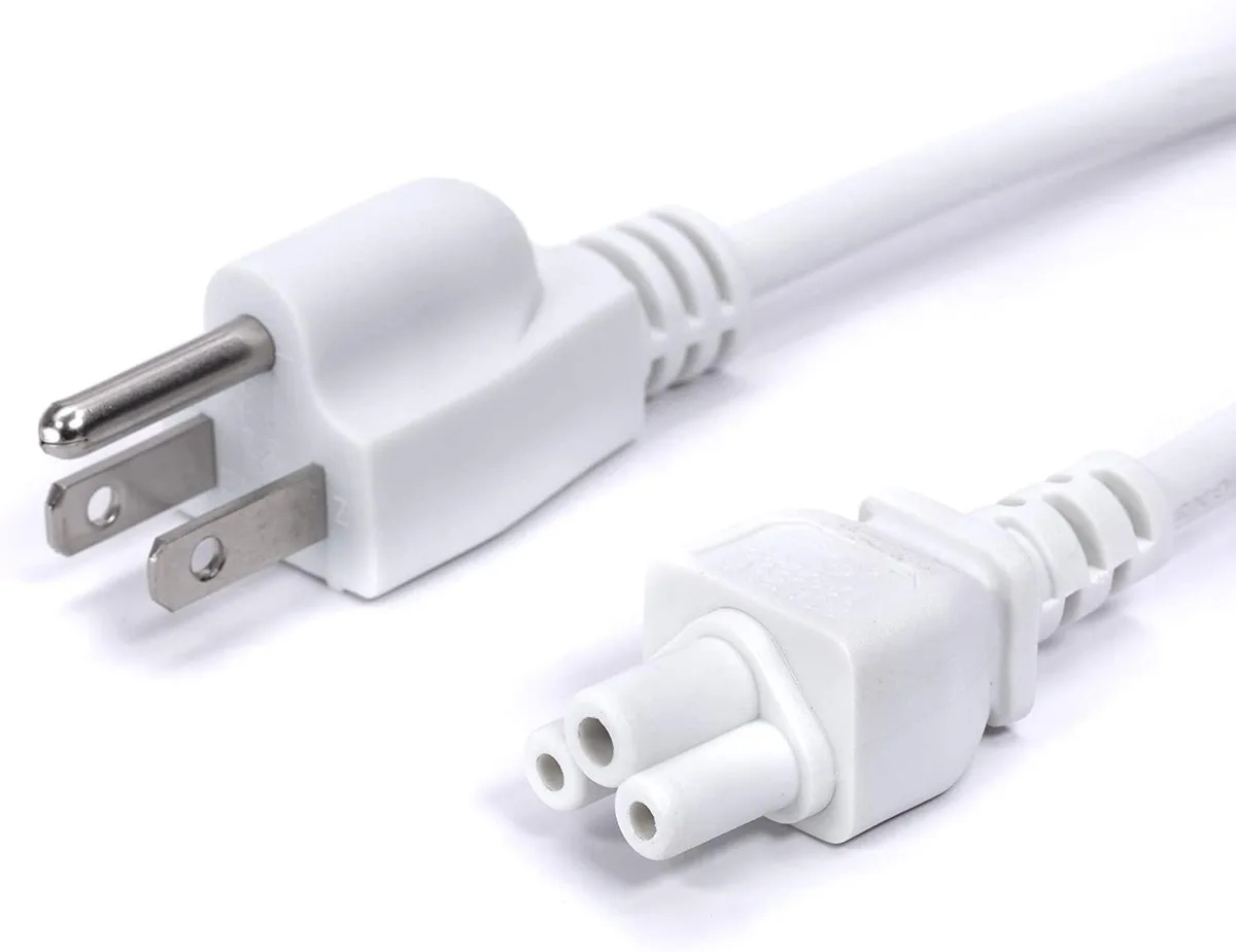  THE CIMPLE CO CMP-PWR-3PMOUSE-WHT-3F 3 ft NEMA 5-15P to C5 computer power cord — product photo