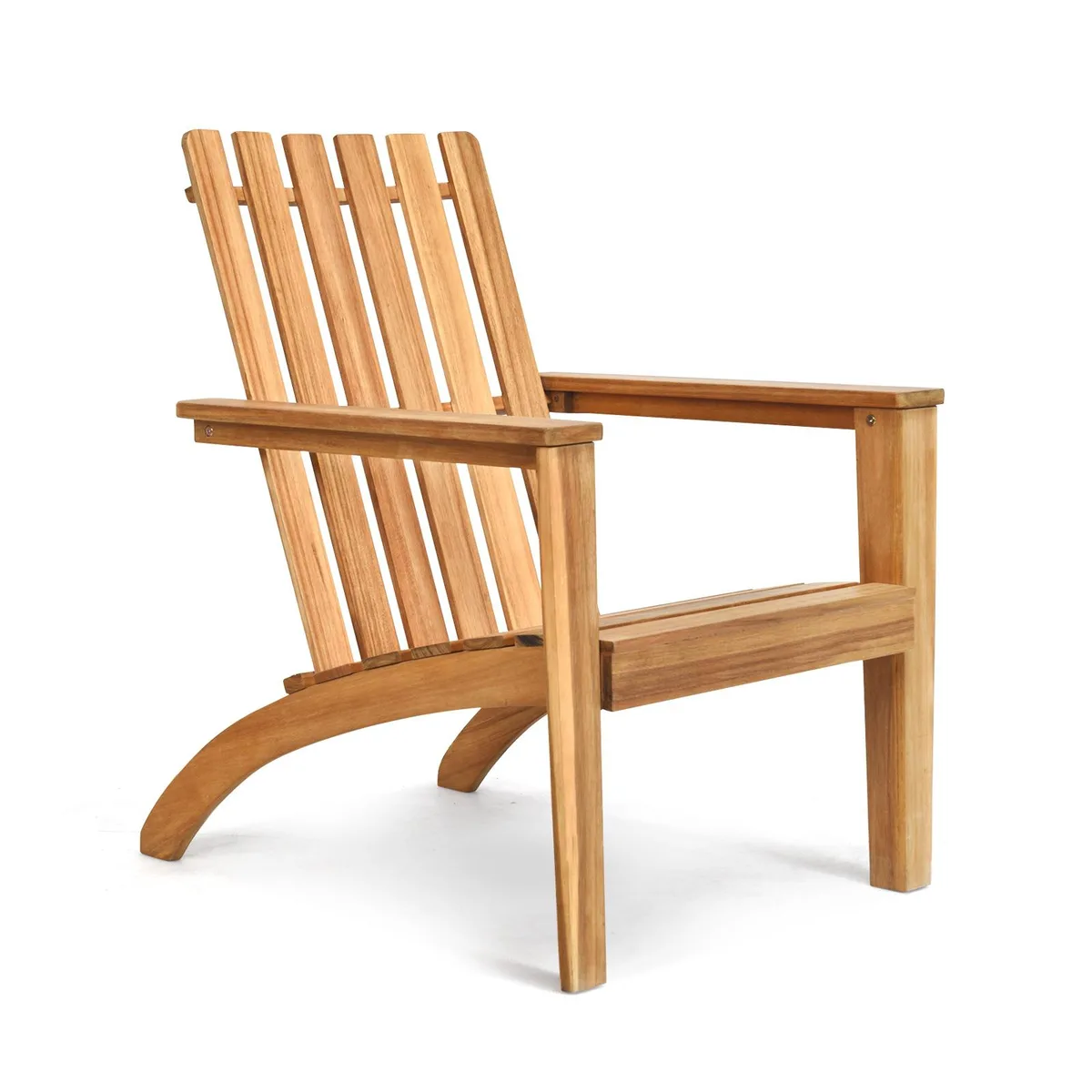 SlickBlue SlickBlue Acacia Wood Adirondack Armchair Natural 29x26.5x34" 350 lbs — product photo