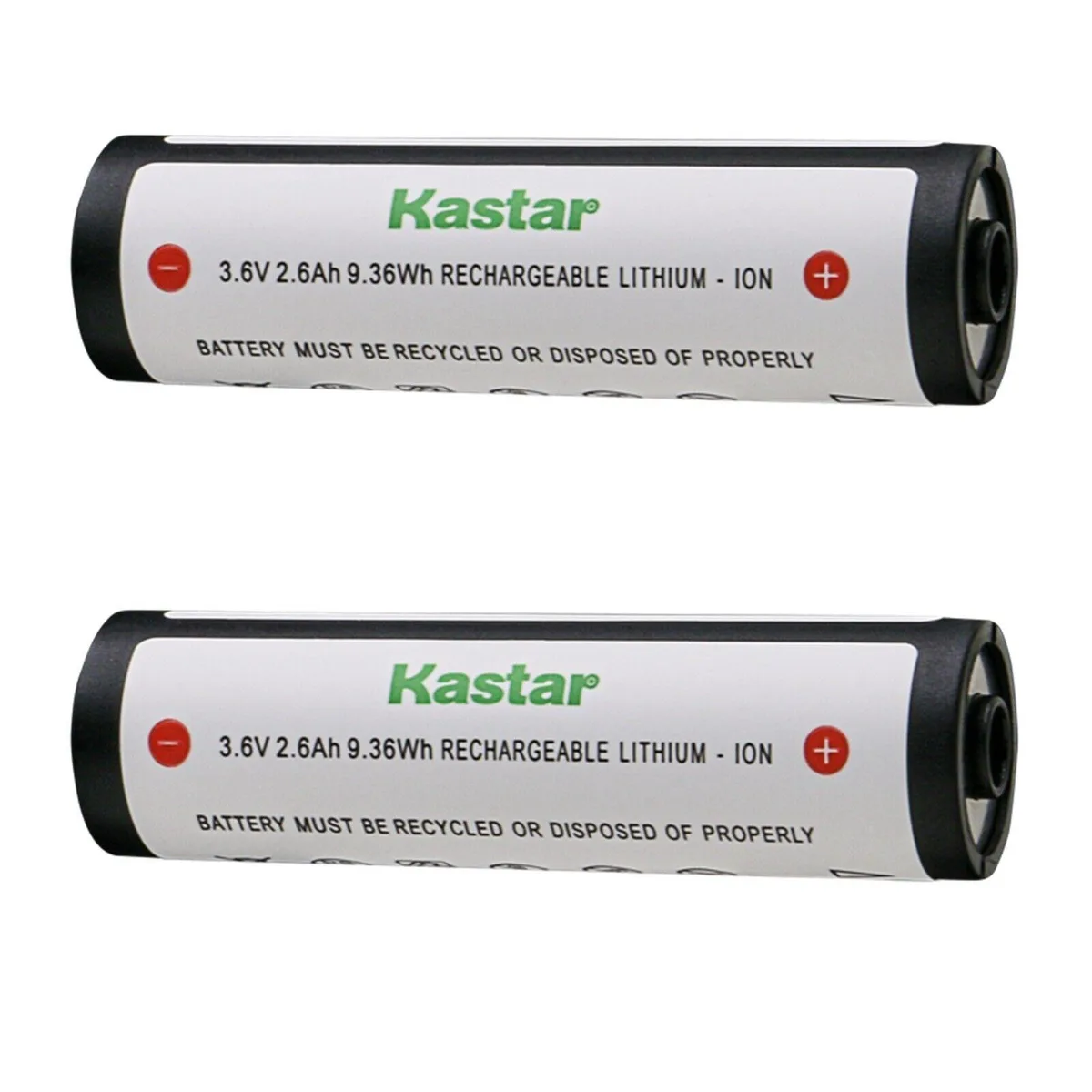 Kastar Kastar 74175 2-Pack 3.7V 2.6Ah Flashlight Battery — product photo
