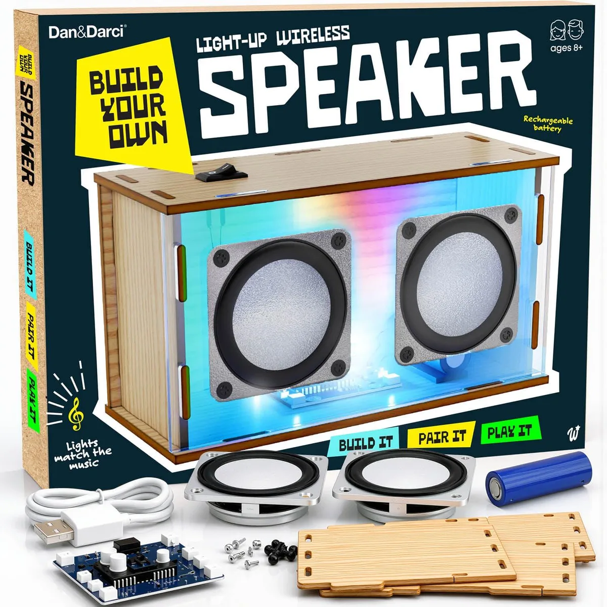  Dan&amp;Darci Wireless Speaker Making Kit STEM Toy Ages 8-13 — product photo