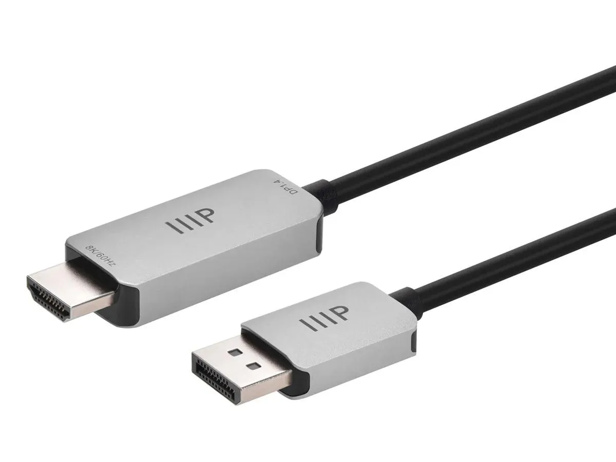 Monoprice Inc. Monoprice Inc. 144343 DisplayPort 1.4 to 8K HDMI cable 3 Feet — product photo