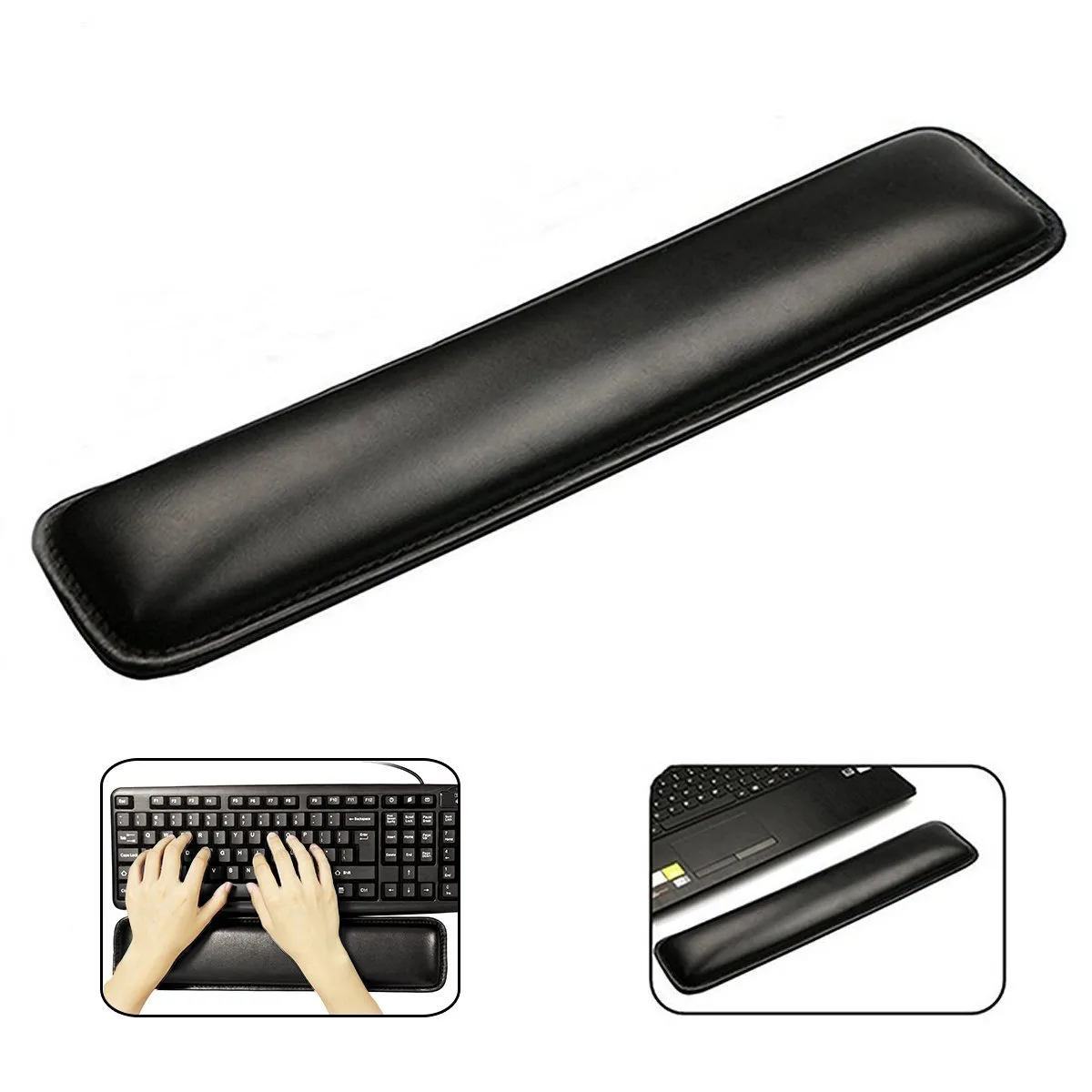 Corn Electronics Corn Electronics Keyboard Wrist Rest Pad 370 x 82 mm Black — product photo