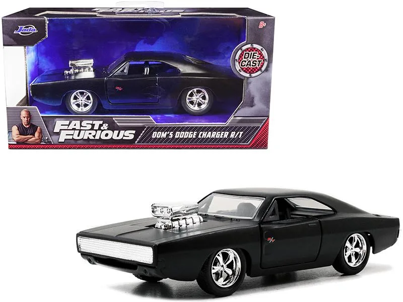 Jada Jada 97214 1:32 Dom's Dodge Charger R/T Matt Black vehicle — product photo