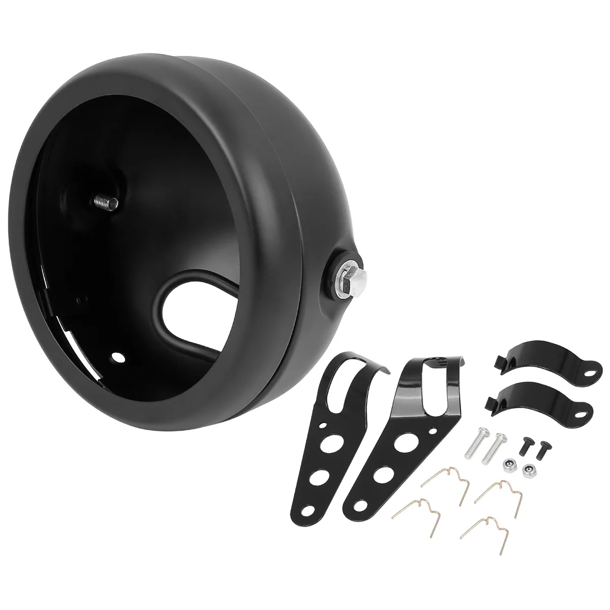 Unique-Bargains Unique-Bargains 5.75 Inch Glossy Black Headlight Housing Bracket — product photo