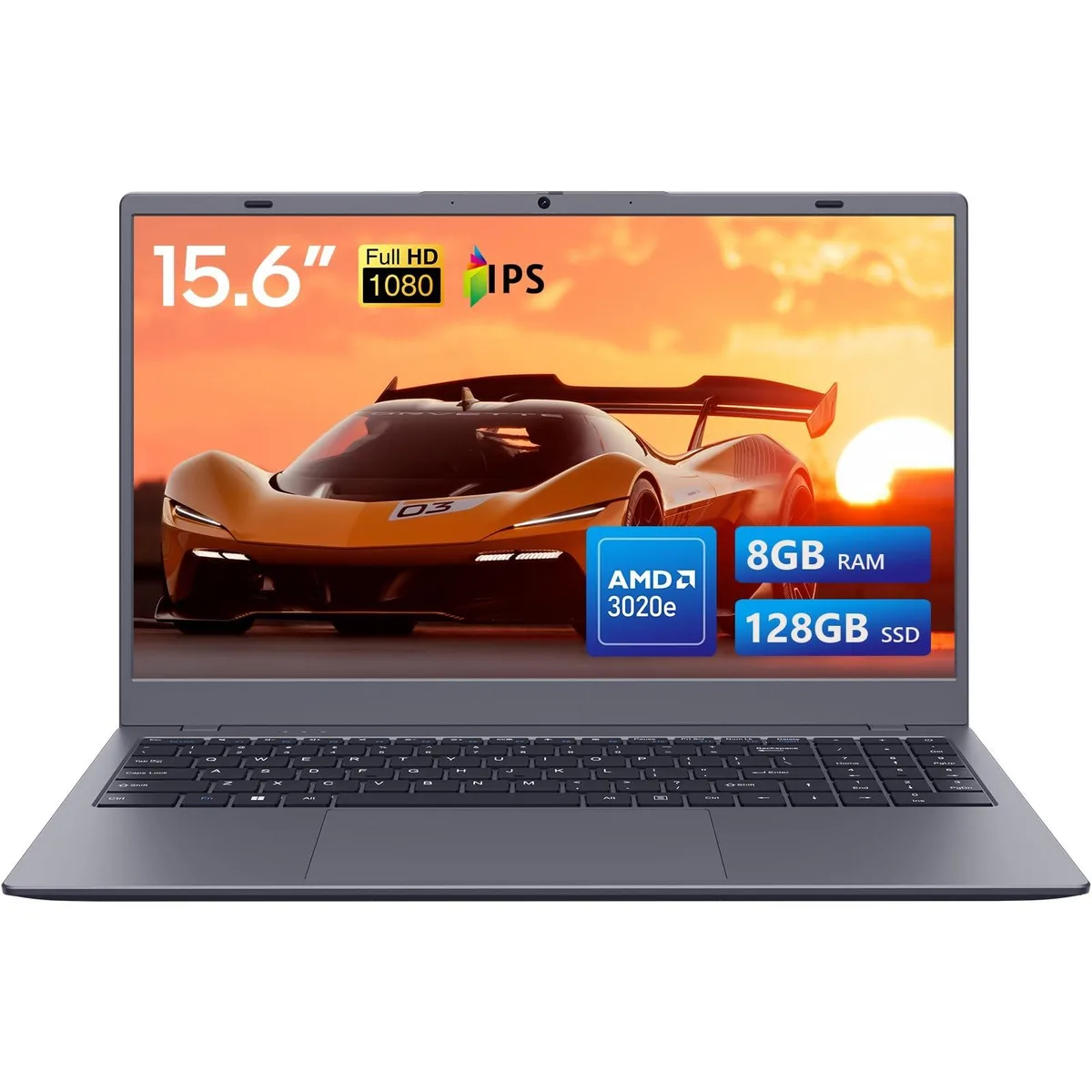 BESIGN BESIGN 2 in 1 Accessory AMD Athlon 3020E 2.6GHz 8GB DDR4 128GB SSD 15.6" FHD IPS 170° hinge Gray — product photo