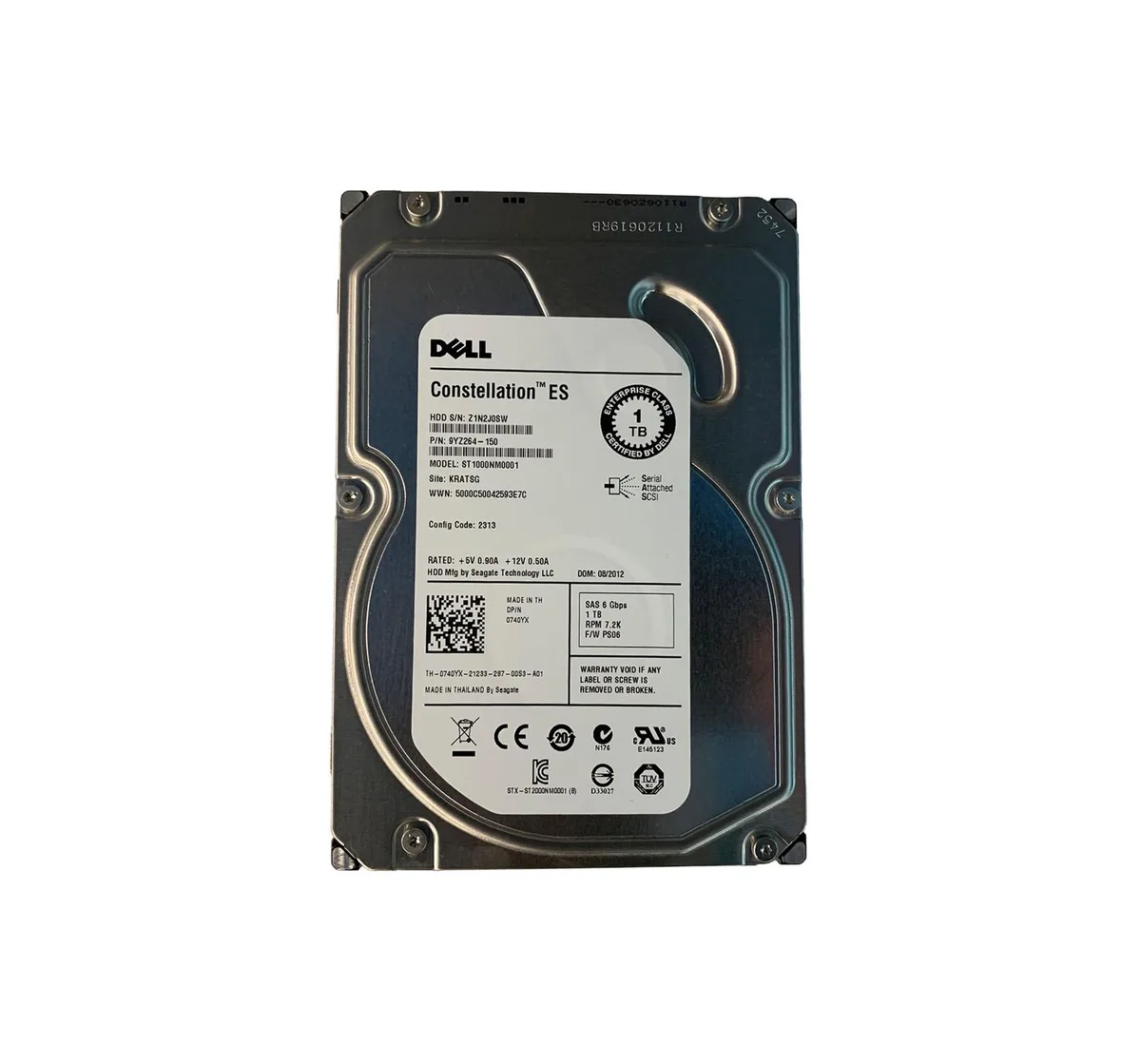 Seagate Seagate Constellation ES 1TB 7200RPM SAS 64MB 3.5-inch internal hard drive — product photo