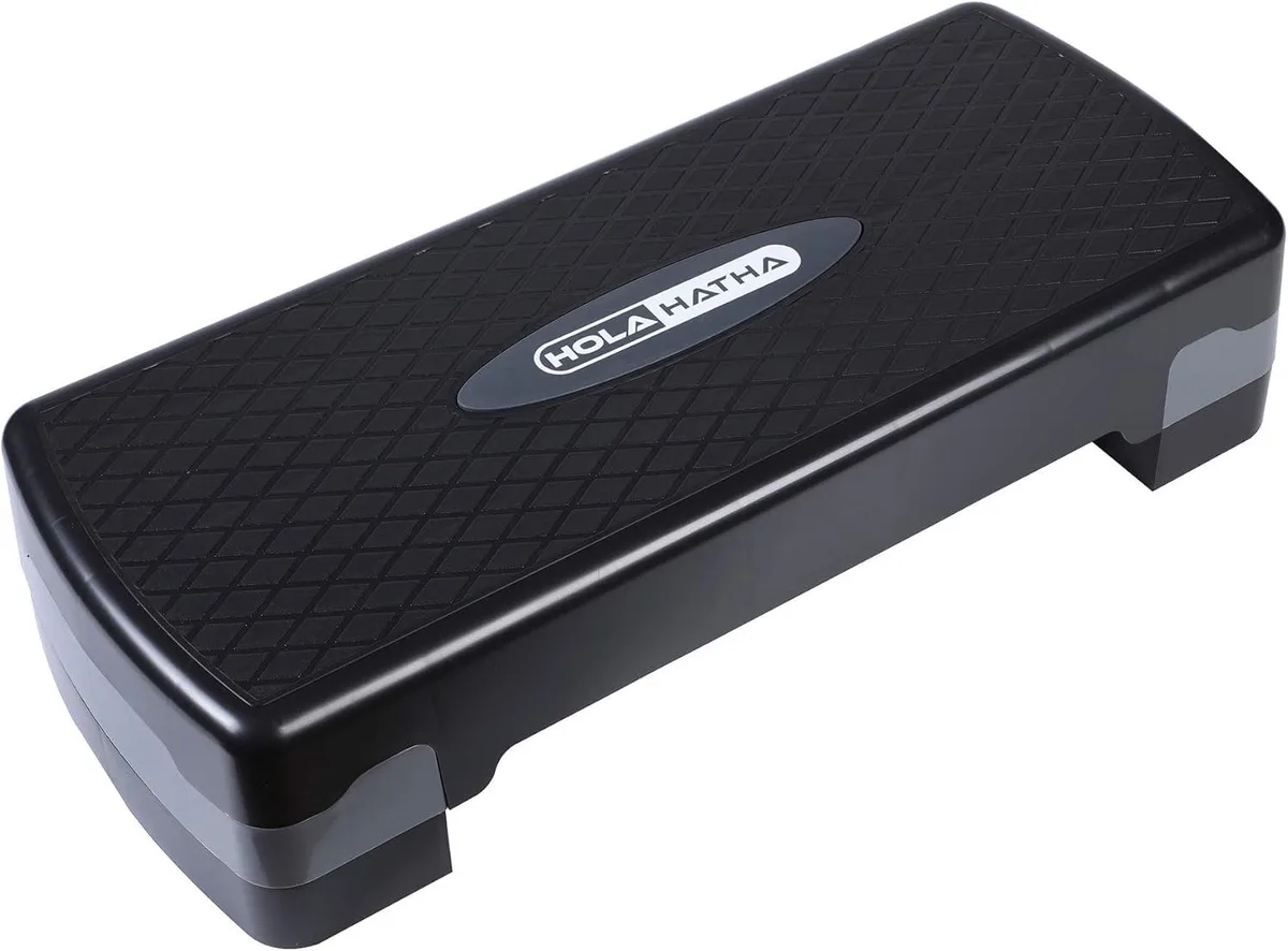 TAURKENAM TAURKENAM Compact Portable Aerobic Step Platform 26.5x11.1in Adjustable Height Home Gym — product photo